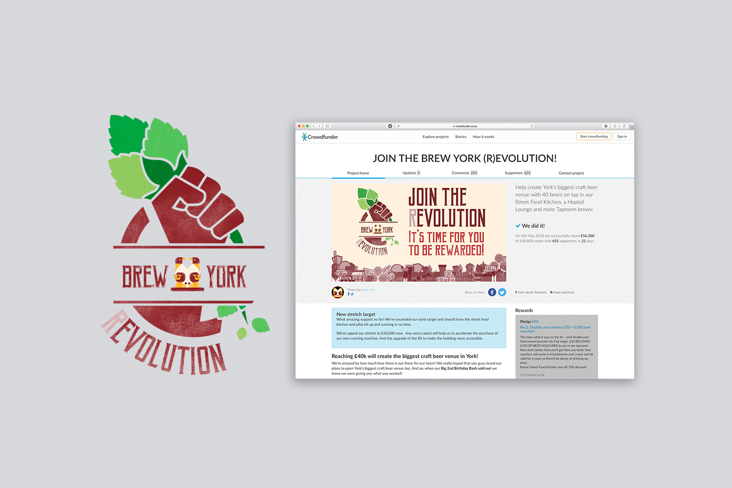 brew york revolution crowdfunding page
